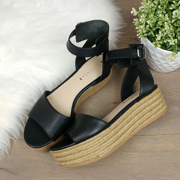 Via Spiga Shoes - VIA SPIGA Nemy Platform Espadrilles sandal black